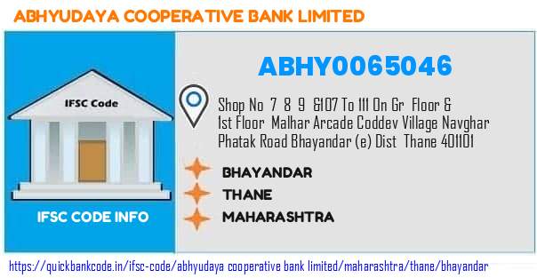 Abhyudaya Cooperative Bank Bhayandar ABHY0065046 IFSC Code