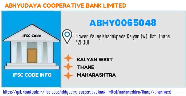 Abhyudaya Cooperative Bank Kalyan West ABHY0065048 IFSC Code