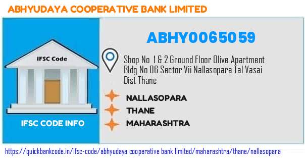 Abhyudaya Cooperative Bank Nallasopara ABHY0065059 IFSC Code