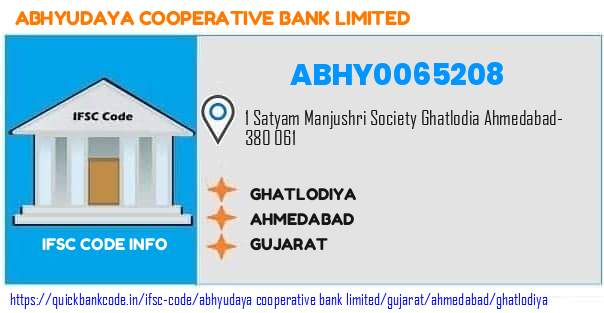 Abhyudaya Cooperative Bank Ghatlodiya ABHY0065208 IFSC Code