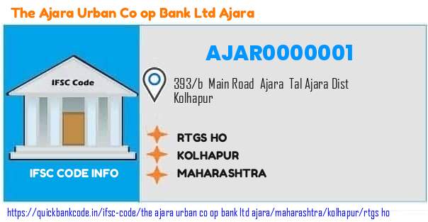 The Ajara Urban Co Op Bank   Ajara Rtgs Ho AJAR0000001 IFSC Code