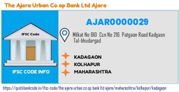 The Ajara Urban Co Op Bank   Ajara Kadagaon AJAR0000029 IFSC Code