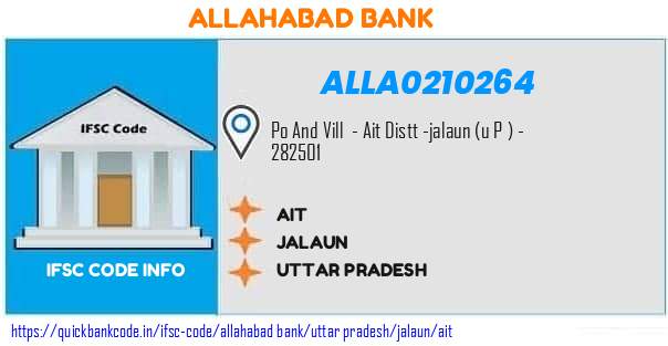 Allahabad Bank Ait ALLA0210264 IFSC Code
