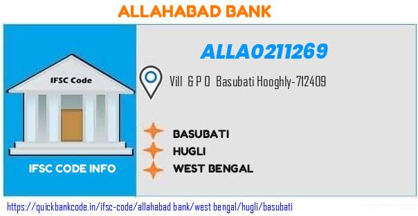 Allahabad Bank Basubati  ALLA0211269 IFSC Code