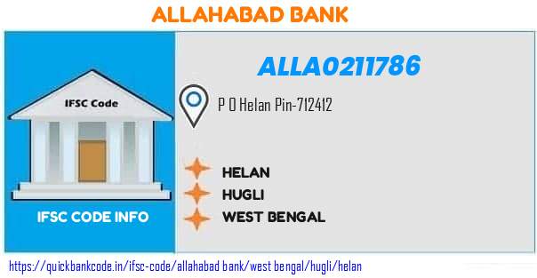 Allahabad Bank Helan ALLA0211786 IFSC Code