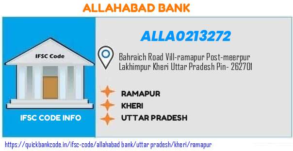 Allahabad Bank Ramapur ALLA0213272 IFSC Code