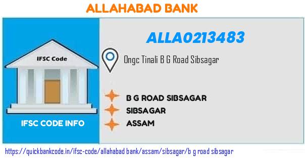 Allahabad Bank B G Road Sibsagar ALLA0213483 IFSC Code