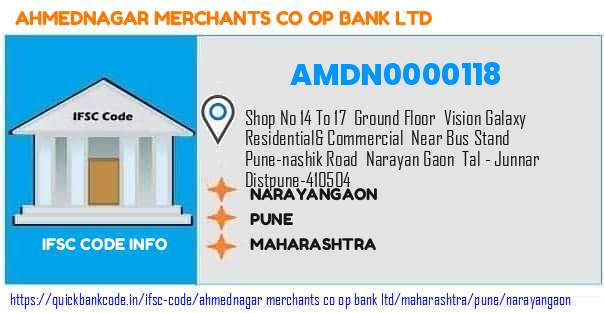 Ahmednagar Merchants Co Op Bank Narayangaon AMDN0000118 IFSC Code