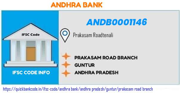 Andhra Bank Prakasam Road Branch ANDB0001146 IFSC Code