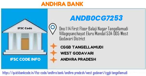 Andhra Bank Cggb Tangellamudi ANDB0CG7253 IFSC Code