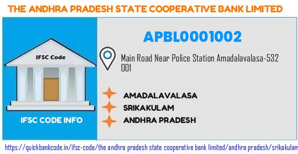 The Andhra Pradesh State Cooperative Bank Amadalavalasa APBL0001002 IFSC Code