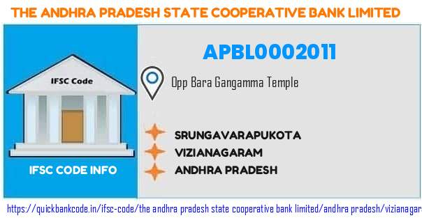 The Andhra Pradesh State Cooperative Bank Srungavarapukota APBL0002011 IFSC Code