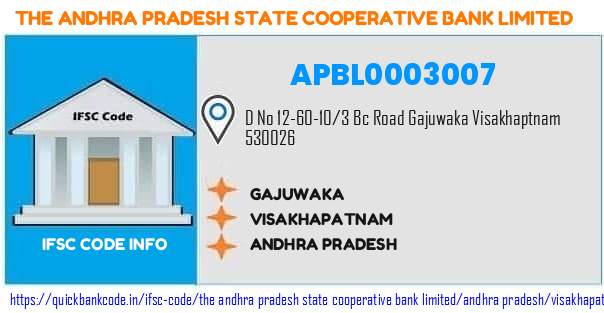The Andhra Pradesh State Cooperative Bank Gajuwaka APBL0003007 IFSC Code