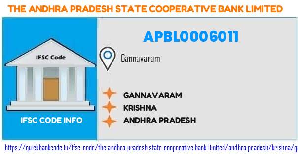 The Andhra Pradesh State Cooperative Bank Gannavaram APBL0006011 IFSC Code