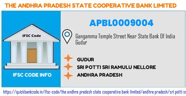 The Andhra Pradesh State Cooperative Bank Gudur APBL0009004 IFSC Code