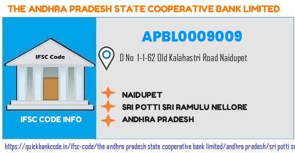 The Andhra Pradesh State Cooperative Bank Naidupet APBL0009009 IFSC Code