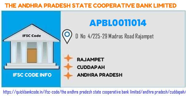 The Andhra Pradesh State Cooperative Bank Rajampet APBL0011014 IFSC Code