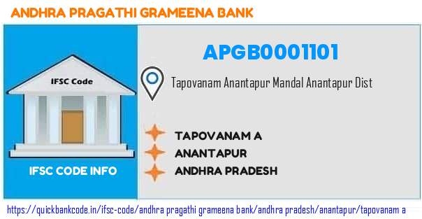 Andhra Pragathi Grameena Bank Tapovanam A APGB0001101 IFSC Code