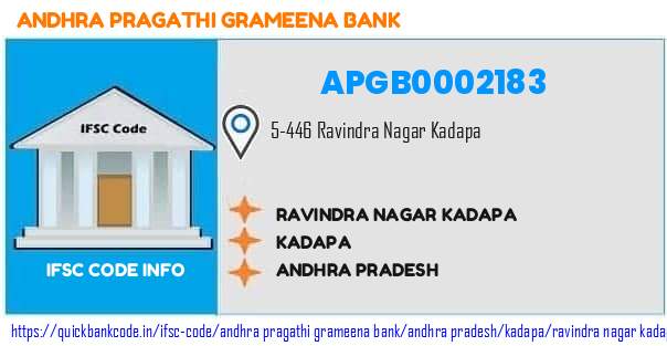 Andhra Pragathi Grameena Bank Ravindra Nagar Kadapa APGB0002183 IFSC Code