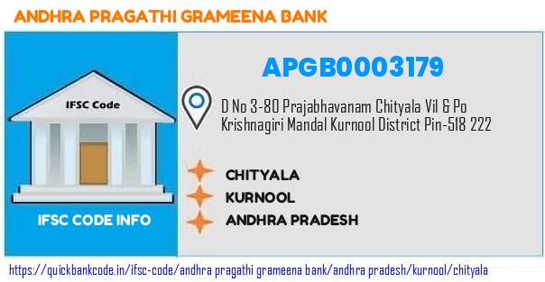 Andhra Pragathi Grameena Bank Chityala APGB0003179 IFSC Code