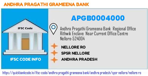 Andhra Pragathi Grameena Bank Nellore Ro APGB0004000 IFSC Code