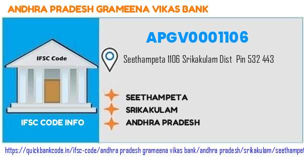 Andhra Pradesh Grameena Vikas Bank Seethampeta APGV0001106 IFSC Code