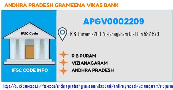 Andhra Pradesh Grameena Vikas Bank R B Puram APGV0002209 IFSC Code