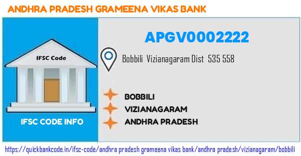 Andhra Pradesh Grameena Vikas Bank Bobbili APGV0002222 IFSC Code