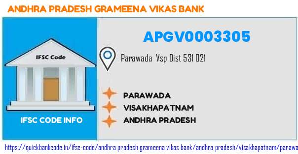 APGV0003305 Andhra Pradesh Grameena Vikas Bank. PARAWADA
