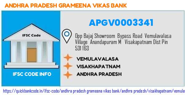 Andhra Pradesh Grameena Vikas Bank Vemulavalasa APGV0003341 IFSC Code