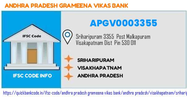 Andhra Pradesh Grameena Vikas Bank Sriharipuram APGV0003355 IFSC Code