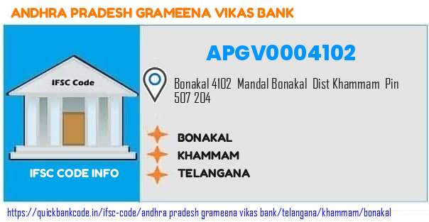 Andhra Pradesh Grameena Vikas Bank Bonakal APGV0004102 IFSC Code