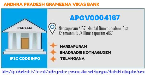 APGV0004167 Andhra Pradesh Grameena Vikas Bank. NARSAPURAM