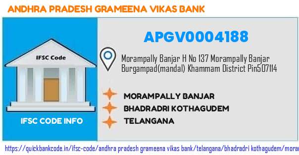 Andhra Pradesh Grameena Vikas Bank Morampally Banjar APGV0004188 IFSC Code
