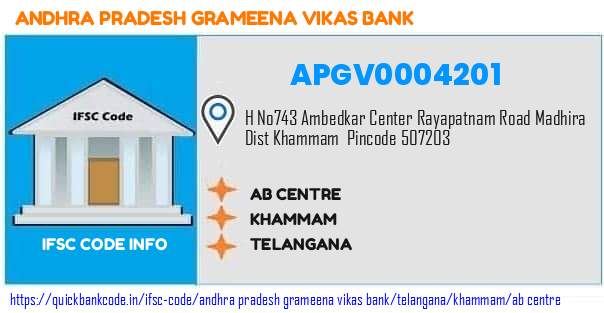 Andhra Pradesh Grameena Vikas Bank Ab Centre APGV0004201 IFSC Code