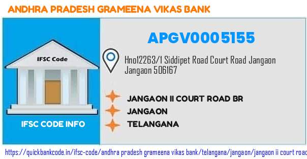 APGV0005155 Andhra Pradesh Grameena Vikas Bank. JANGAON II   COURT ROAD  BR