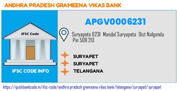 Andhra Pradesh Grameena Vikas Bank Suryapet APGV0006231 IFSC Code