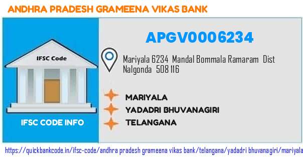 Andhra Pradesh Grameena Vikas Bank Mariyala APGV0006234 IFSC Code