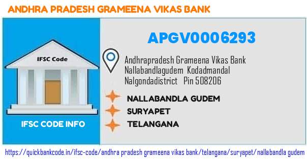 Andhra Pradesh Grameena Vikas Bank Nallabandla Gudem APGV0006293 IFSC Code
