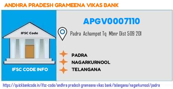 Andhra Pradesh Grameena Vikas Bank Padra APGV0007110 IFSC Code