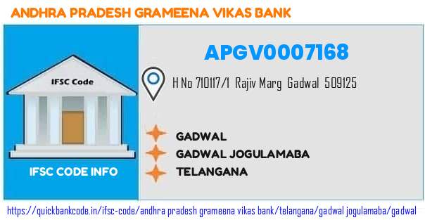 Andhra Pradesh Grameena Vikas Bank Gadwal APGV0007168 IFSC Code