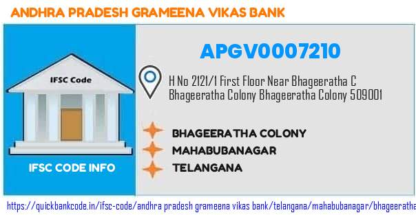 Andhra Pradesh Grameena Vikas Bank Bhageeratha Colony APGV0007210 IFSC Code