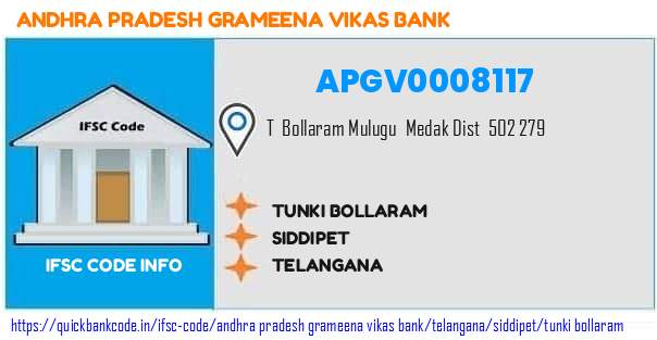 Andhra Pradesh Grameena Vikas Bank Tunki Bollaram APGV0008117 IFSC Code