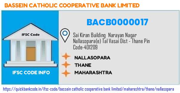 BACB0000017 Bassein Catholic Co-operative Bank. NALLASOPARA