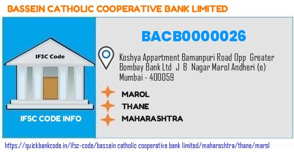 Bassein Catholic Cooperative Bank Marol BACB0000026 IFSC Code