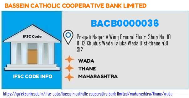 BACB0000036 Bassein Catholic Co-operative Bank. WADA