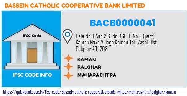 Bassein Catholic Cooperative Bank Kaman BACB0000041 IFSC Code