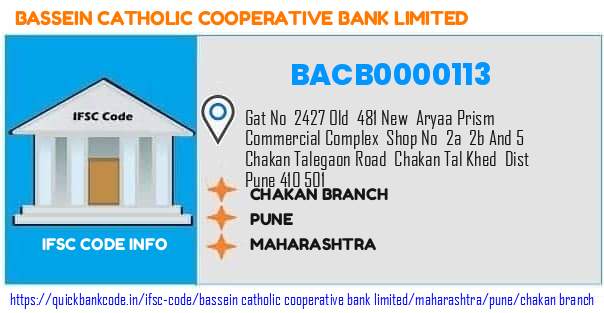 Bassein Catholic Cooperative Bank Chakan Branch BACB0000113 IFSC Code