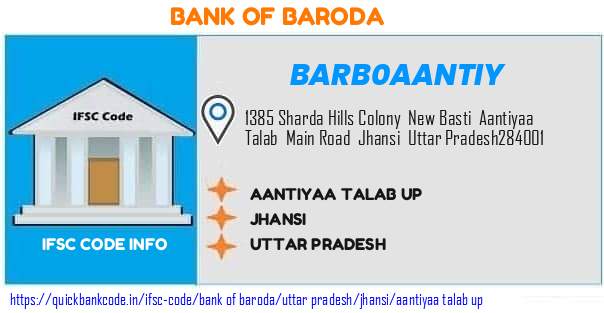 Bank of Baroda Aantiyaa Talab Up BARB0AANTIY IFSC Code