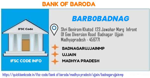 Bank of Baroda Badnagarujjainmp BARB0BADNAG IFSC Code